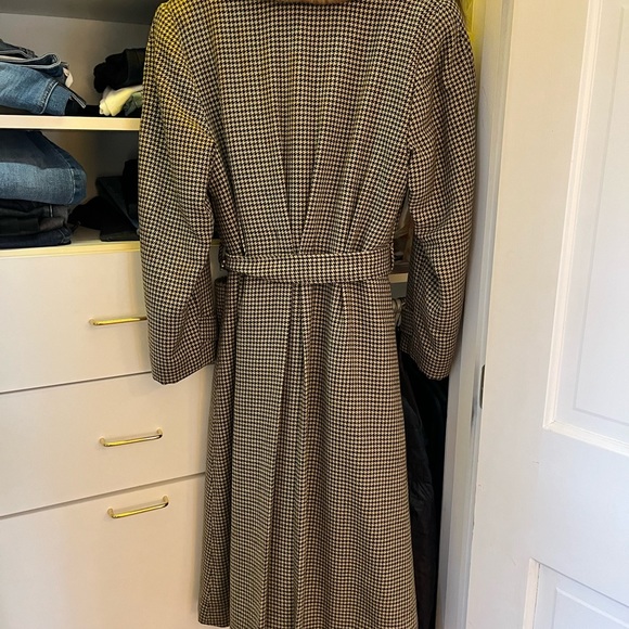 Vintage 60s Zero King houndstooth trench coat, US 4-6 - Picture 3 of 5